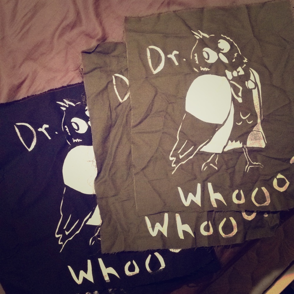 Dr. Who? Back Patch Screen Prints